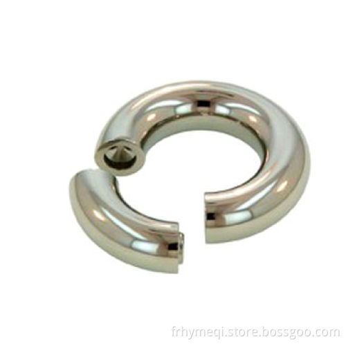 segment ring(seamless)316Lanodised light green Titanium, made of 316 stainless steel, black plated